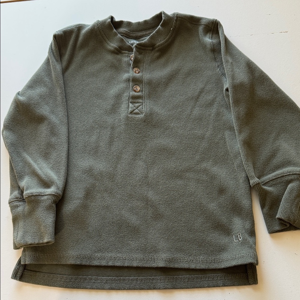 Little Bipsy Forest Green Long Sleeve Henley